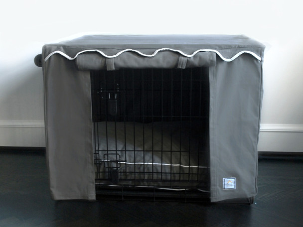 Crate Cover - Slate Grey & Optional Bed