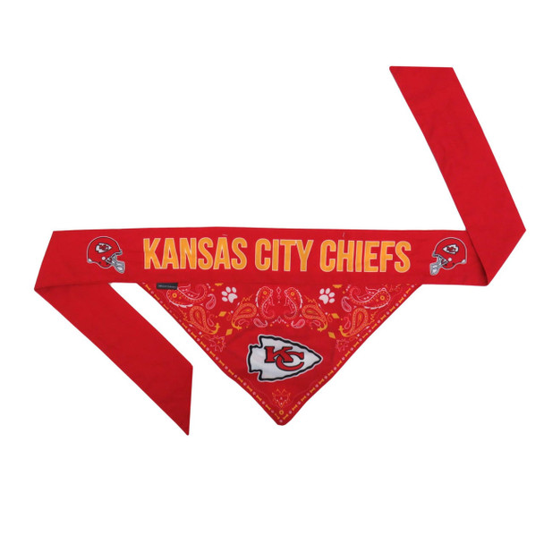 Little Earth Productions Kansas City Chiefs Pet Reversible Paisley Bandana 