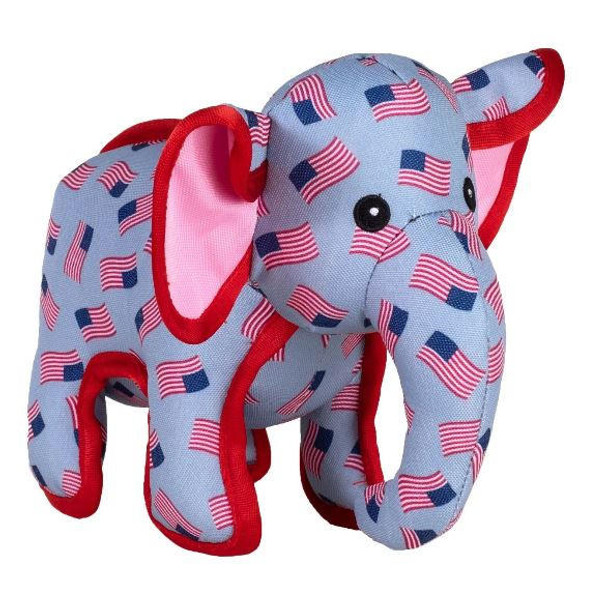 Worthy Dog Patriotic Elephant Dog Toy - 2 Sizes