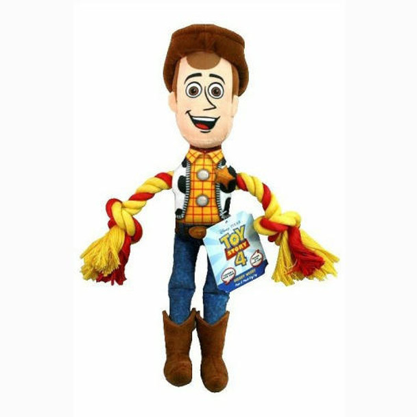 Aussie Naturals Disney Toy Story 4 Woody With Rope Dog Toy