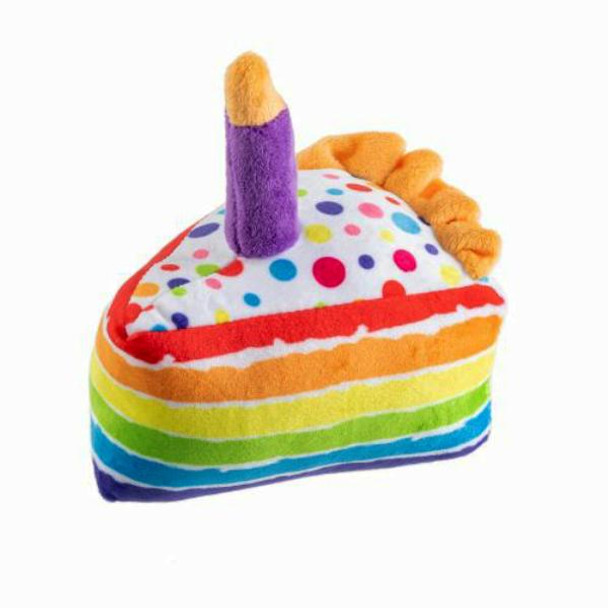 Haute Diggity Dog Birthday Cake Slice Dog Toy 