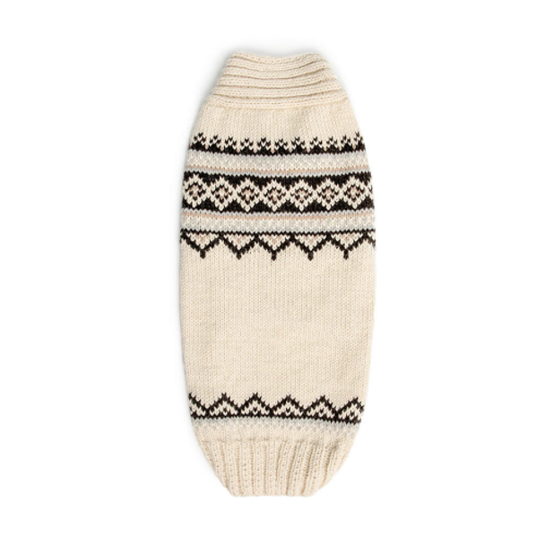 Alpaca Cream Wyatt Hand Knit Dog Sweaters