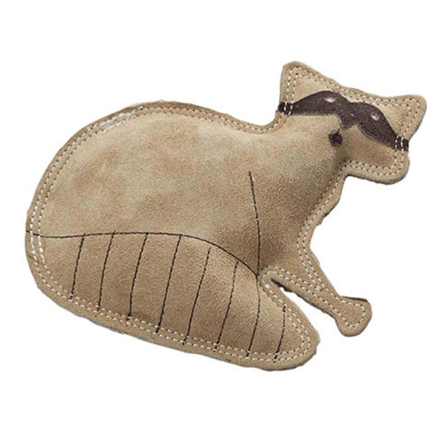 Dura-Fused Leather Raccoon Dog Toy