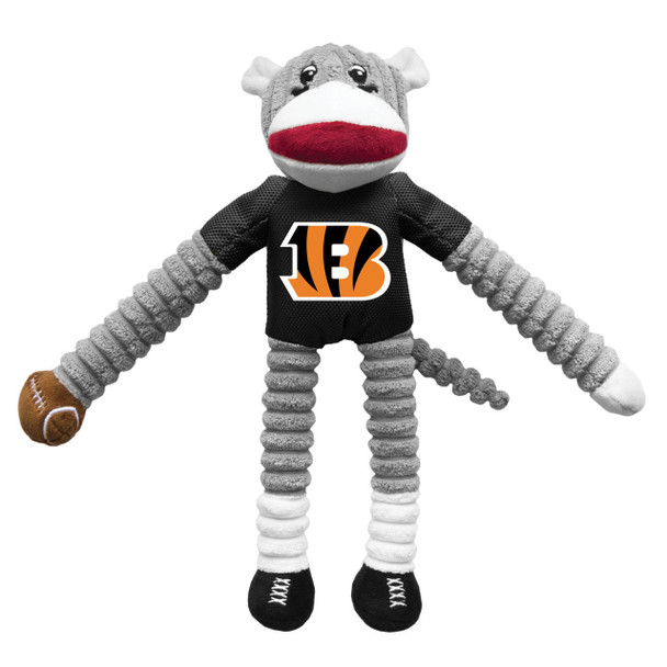 Little Earth Productions Cincinnati Bengals Sock Monkey Pet Toy