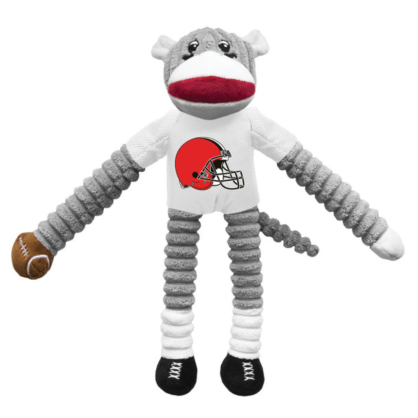 Little Earth Productions Cleveland Browns Sock Monkey Pet Toy