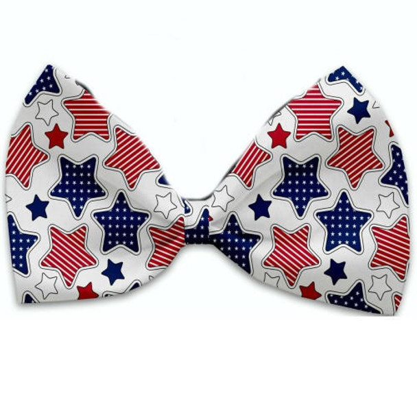 Mirage Patriotic Stars Pet Bow Tie