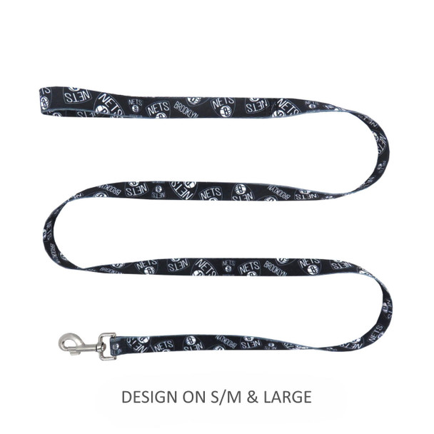 Little Earth Productions Brooklyn Nets Pet Nylon Leash - S/M