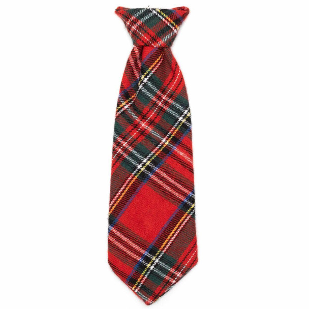 Worthy Dog Red Plaid III Pet Dog Neck Tie