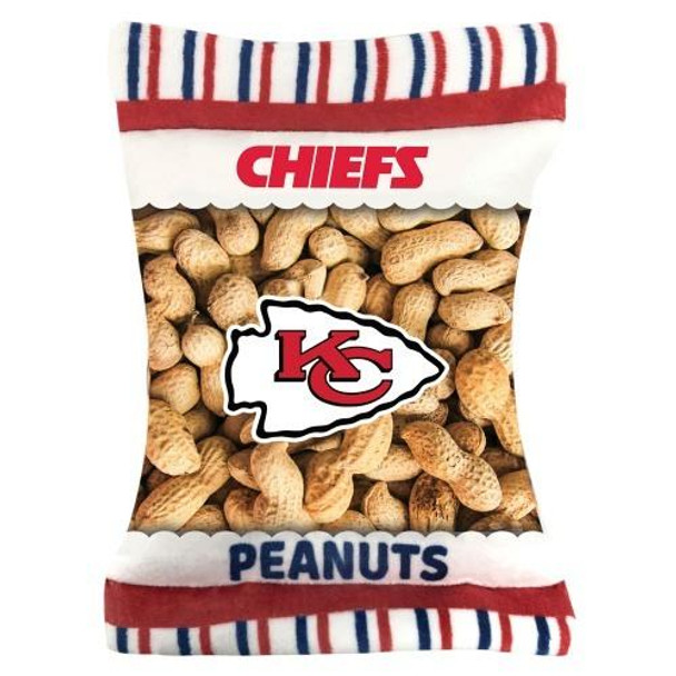 Pets First Kansas City Chiefs Pet Dog Peanut Bag Toy