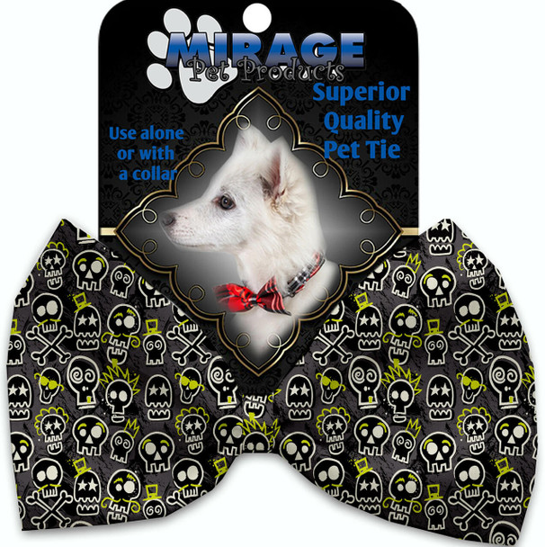 Mirage Pet Skater Skulls Pet Bow Tie