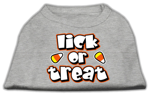 Mirage Pet Lick Or Treat Screen Print Shirts - Grey