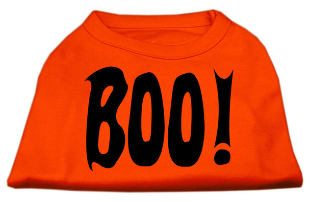 Mirage Pet Boo Screen Print Dog Shirts - Orange
