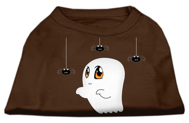 Mirage Pet Sammy The Ghost Screen Print Dog Shirt - Brown