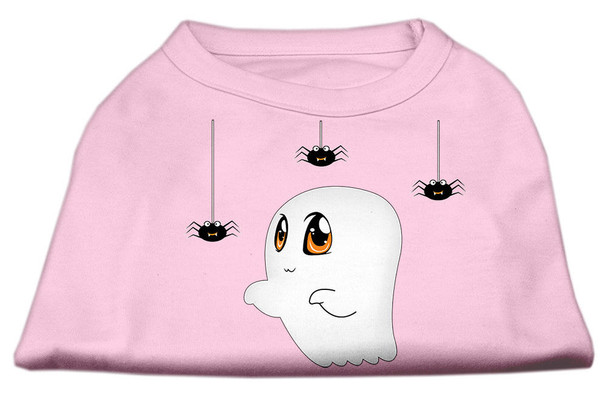 Mirage Pet Sammy The Ghost Screen Print Dog Shirt - Light Pink