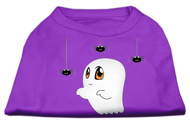 Mirage Pet Sammy The Ghost Screen Print Dog Shirt - Purple