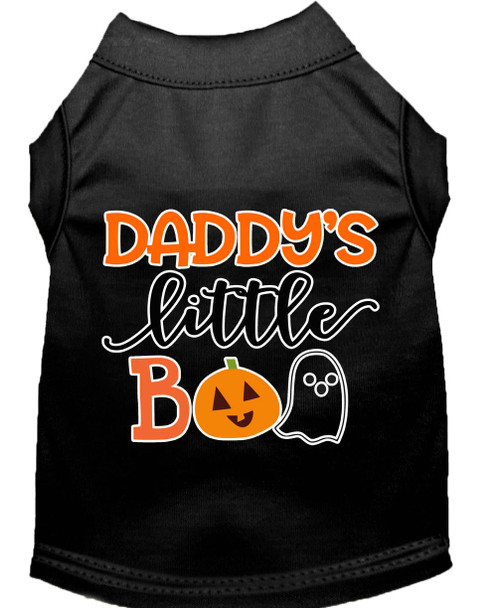 Mirage Pet Daddys Little Boo Screen Print Dog Shirt - Black