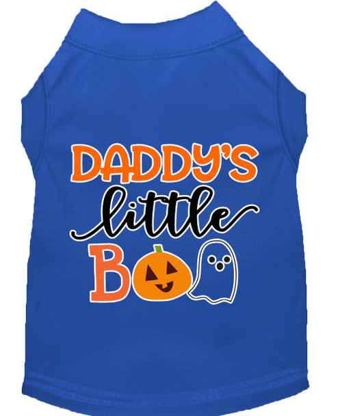 Mirage Pet Daddys Little Boo Screen Print Dog Shirt - Blue