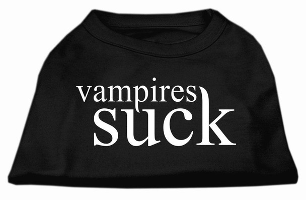 Mirage Pet Vampires Suck Screen Print Shirt - Black