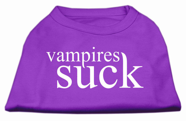 Mirage Pet Vampires Suck Screen Print Shirt - Purple