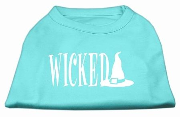 Mirage Pet Wicked Screen Print Shirt - Aqua