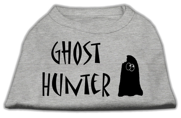 Mirage Pet Ghost Hunter Screen Print Shirt - Grey With Black Lettering