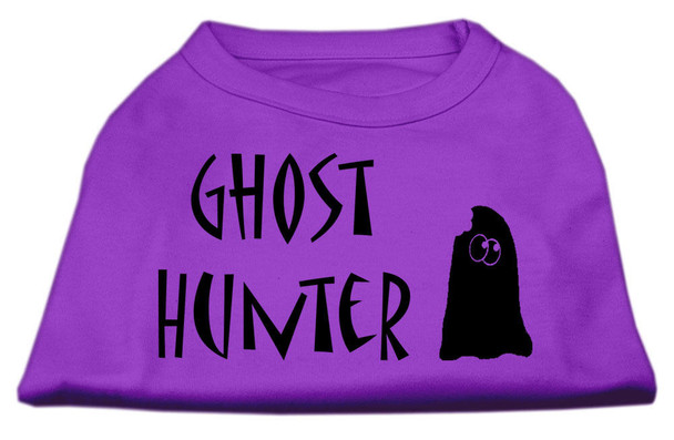 Mirage Pet Ghost Hunter Screen Print Shirt - Purple With Black Lettering
