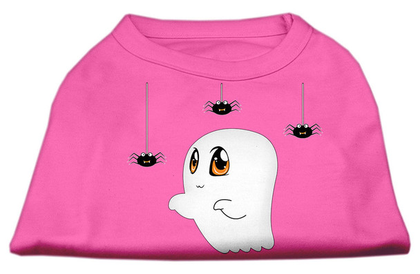 Mirage Pet Sammy The Ghost Screen Print Dog Shirt - Bright Pink