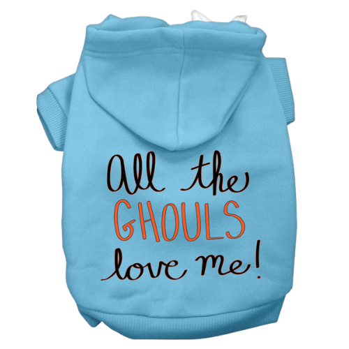 All The Ghouls Screenprint Dog Hoodie - More Colors