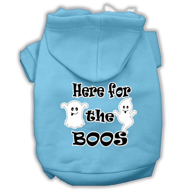 Mirage Pet Here For The Boos Screenprint Dog Hoodie - Baby Blue