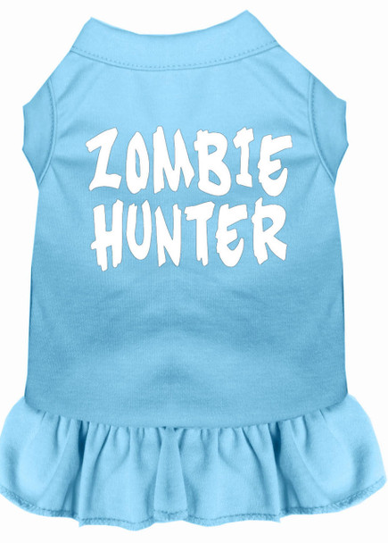 Mirage Pet Zombie Hunter Screen Print Dress - Baby Blue