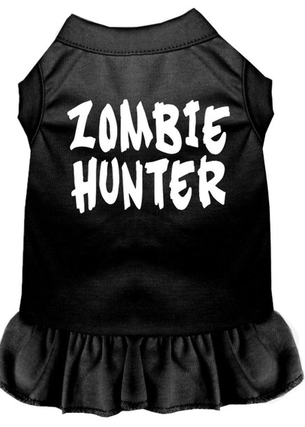 Mirage Pet Zombie Hunter Screen Print Dress - Black