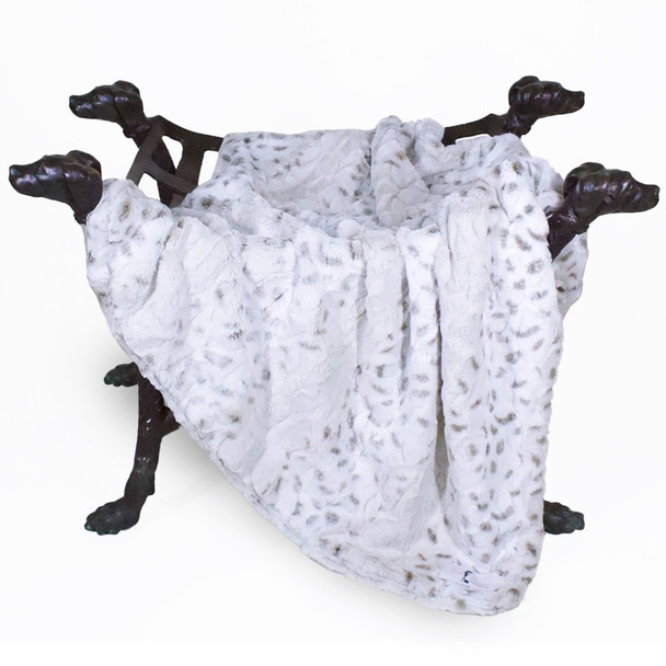 Designer Deluxe Pet Dog Blanket or Throw - Pearl Leopard