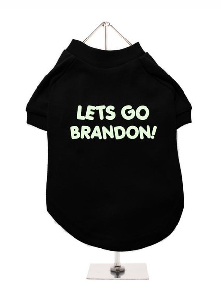 Urban Pup Lets Go Brandon Dog T-Shirt - Black