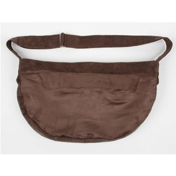 Susan Lanci Chocolate Suede Cuddle Dog Carrier