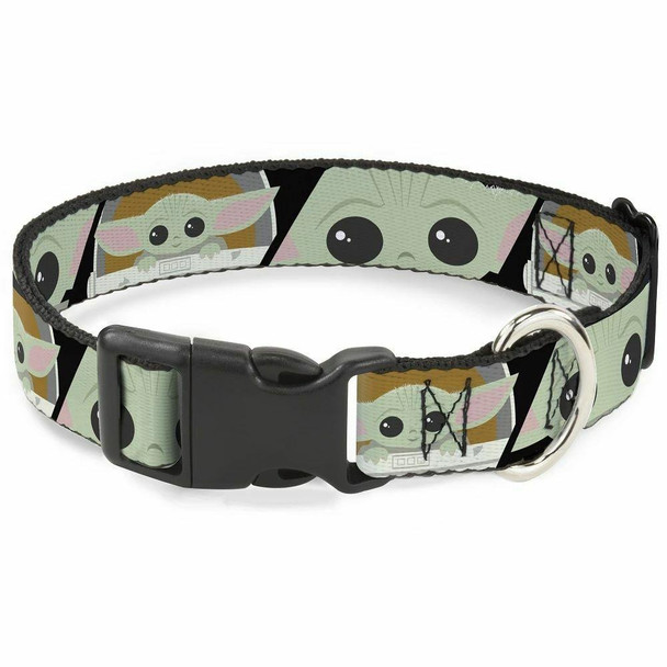 Buckle-Down Star Wars The Mandalorian The Child Chibi Face Pet Collar