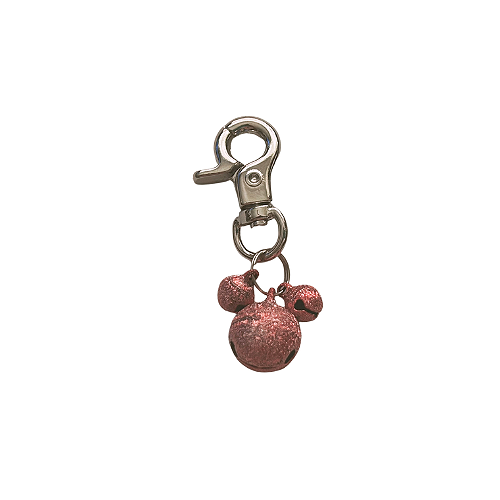 Triple Bells for Dog or Kitty Cat Collar or Harness/Sand Red