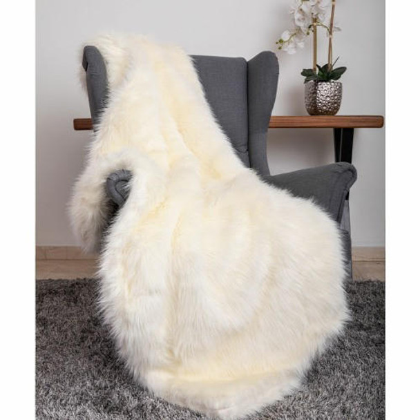 Hello Doggie Designer Artic Faux Fur Pet Dog Throw Blanket 