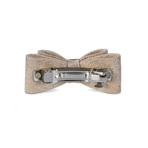 Susan Lanci Designs Glitzerati Champagne Big Bow Hair Barrette Susan Lanci Designs Glitzerati Champagne Big Bow Hair Barrette