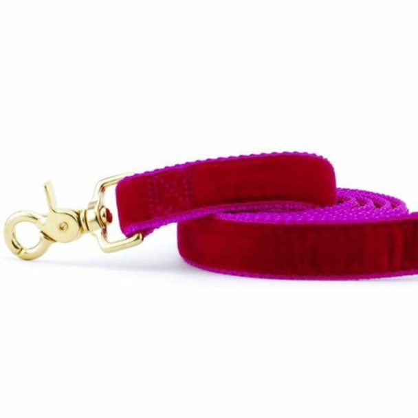 Raspberry Velvet Dog Lead