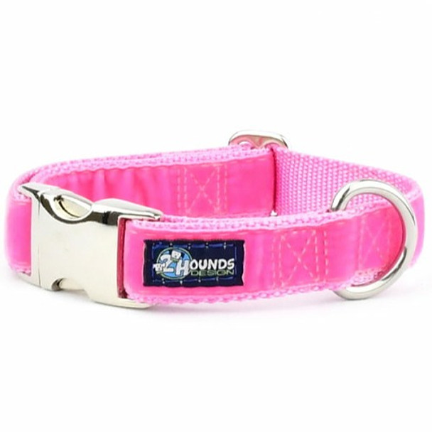 Shocking Pink Velvet Essential Dog Collar