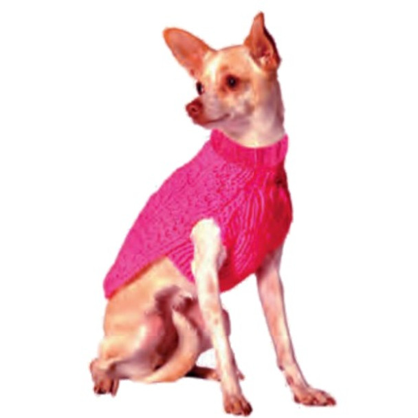 Hot Pink Alpaca Dog Sweater