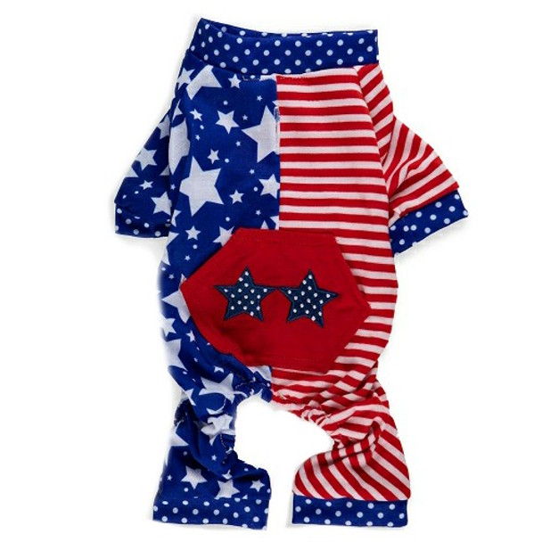 Stars and Stripes Dog Pajamas