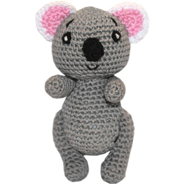 Knit Knacks Cutie The Koala Organic Cotton Small Dog Toy