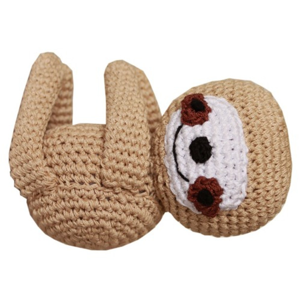 Knit Knacks Fraggles Baby Sloth Organic Cotton Small Dog Toy