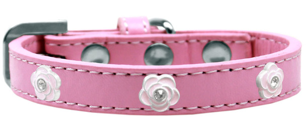 Image of Light Pink Rose Widget Dog Collar - Image of Light Pink