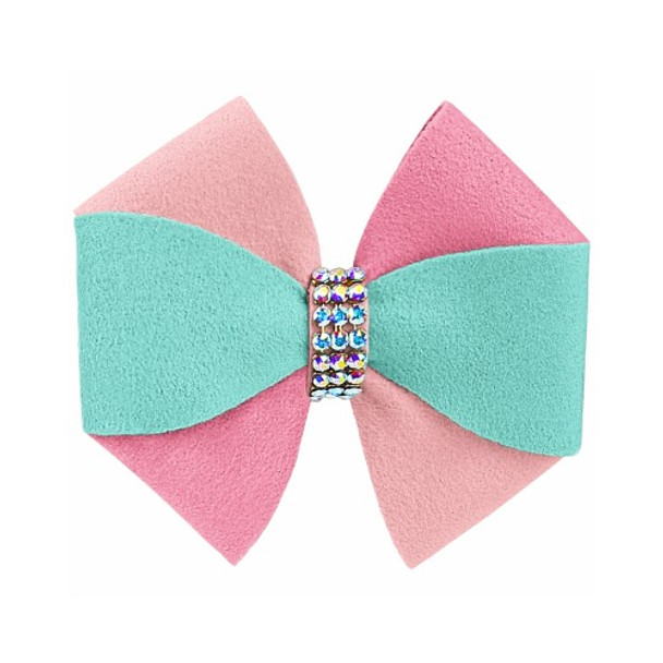 Pinwheel Cotton Candy Hair Bow Barrette