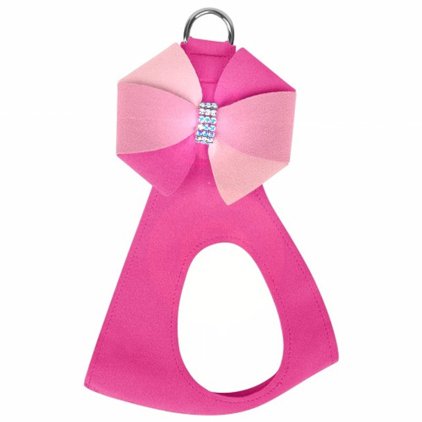 Pinwheel Pink Velvet Dog Step In Harness