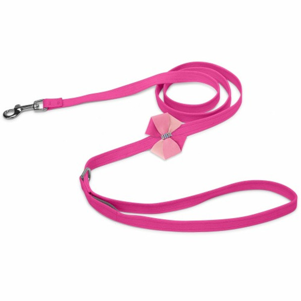 Pinwheel Pink Velvet Dog Leash