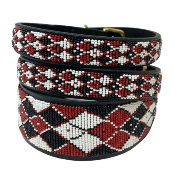 Argyle - Maasai Shield African Beaded Collar & Leash Collection