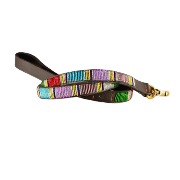 Bijou African Beaded Dog Leash